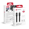 Кабель USB C to USB C Forcell F-Energy QC4.0 PD 3A 60W Cafule Flat 1.2m Black (5903396451058)