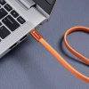 Кабель USB C to USB C Forcell F-Energy QC4.0 PD 3A 60W Cafule Flat 1.2m Orange (5903396451072)