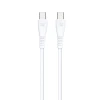 Кабель USB-C to USB-C Blue Star 3A 60W QC4.0 1 м White (5903396460166)
