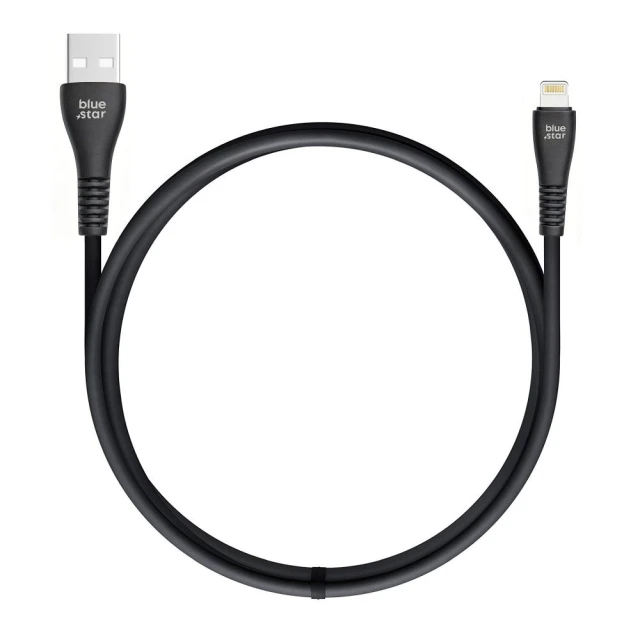 Кабель Blue Star PJ-DG5-A USB-A на Lightning 1m Black (5903396460197)