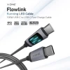 Кабель X-One FlowLink Running LED USB Type-C to Type-C 100W 1,2m Black (5903396467790)