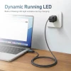 Кабель X-One FlowLink Running LED USB Type-C to Type-C 100W 1,2m Black (5903396467790)