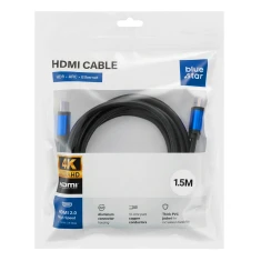 Кабель Blue Star HDMI 2.0 4K 120Hz High Speed 1.5m Black (5903396467806)