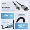 Кабель X-One TitanFlex USB Type-C to Type-C 240W 1,2m Black (5903396469077)