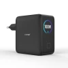 Мережевий зарядний пристрій X-One ChargePro GaN з LCD 100W 3x USB-C 1x USB-A Black (5903396469121)