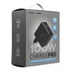 Мережевий зарядний пристрій X-One ChargePro GaN з LCD 100W 3x USB-C 1x USB-A Black (5903396469121)