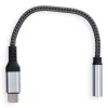 Адаптер Blue Star AUX Type-C (male) на Jack 3.5 mm (female) Grey (5903396475153)