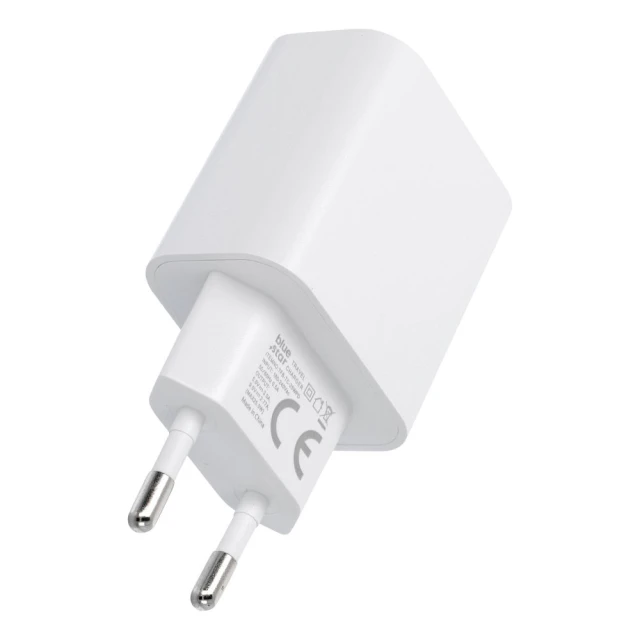 Мережевий зарядний пристрій Blue Star USB-C QC4.0 PD 25 Вт + кабель USB-C White (5903396475641)