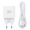 Мережевий зарядний пристрій Blue Star USB-C QC4.0 PD 25 Вт + кабель USB-C White (5903396475641)