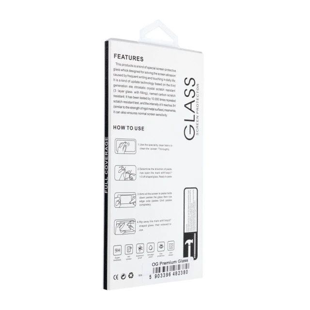 Захисне скло OG Premium Privacy Glass 6D для iPhone 18 Pro Max Black (5903396482397)