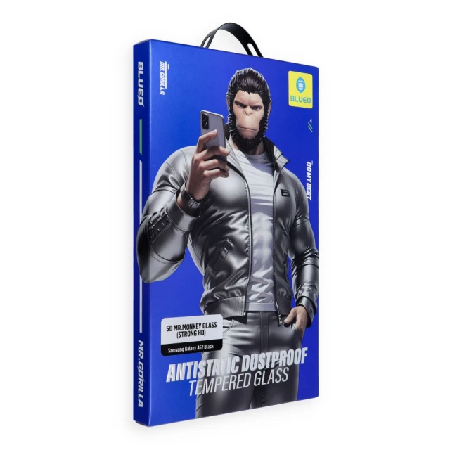 Защитное стекло Blueo Mr. Monkey Glass 5D для iPhone 18 Pro Max Black (5903396483592)