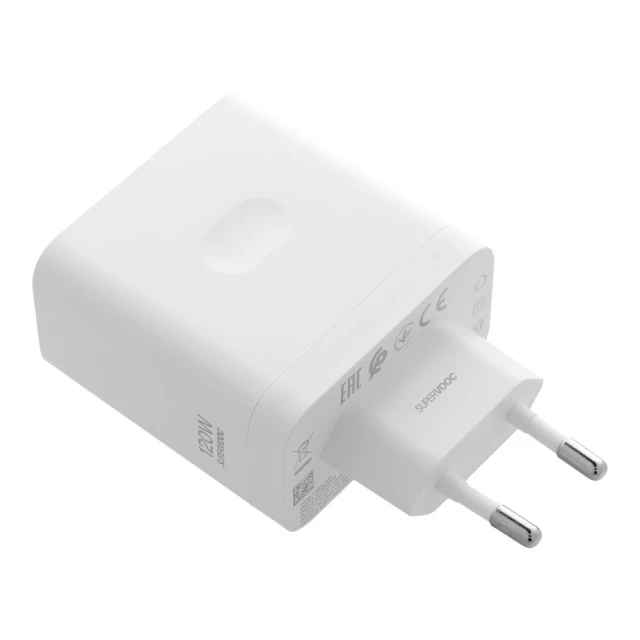 Зарядний пристрій Oppo SuperVOOC 120W White (5903396494871)