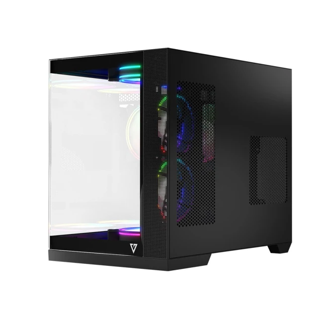 Корпус MODECOM Volcano Panorama Apex ARGB MIDI 5F Black (5903560981589)
