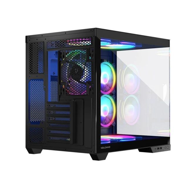 Корпус MODECOM Volcano Panorama Apex ARGB MIDI 3F Black (5903560981640)