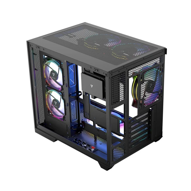Корпус MODECOM Volcano Panorama Apex ARGB MIDI 3F Black (5903560981640)