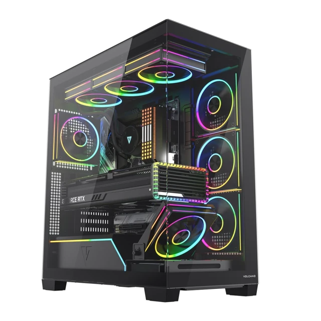 Корпус MODECOM Volcano Stellar Plus ARGB MIDI 5F Black (5903560982081)