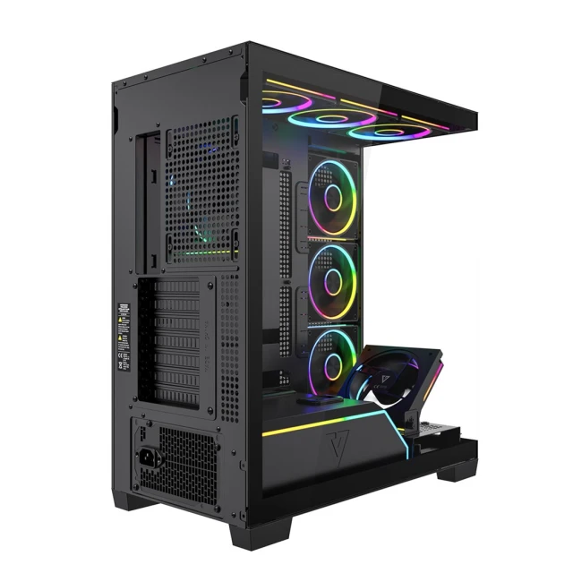 Корпус MODECOM Volcano Stellar Plus ARGB MIDI 8F Black (5903560982104)
