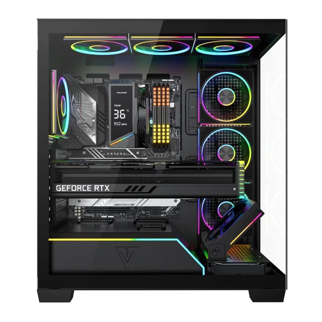Корпус MODECOM Volcano Stellar Plus ARGB MIDI 8F Black (5903560982104)
