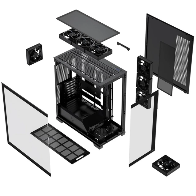 Корпус MODECOM Volcano Stellar Plus ARGB MIDI 8F Black (5903560982104)