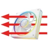 Вентилятор для корпусу MODECOM Volcano Loop 120 ARGB Reverse White (5903560982159)
