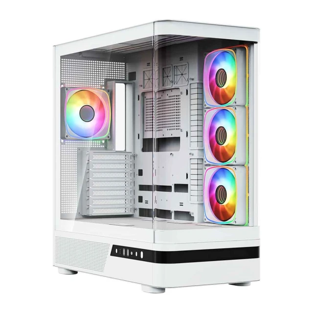 Корпус для ПК MODECOM Volcano AQ 100 ARGB Midi White (5903560982883)