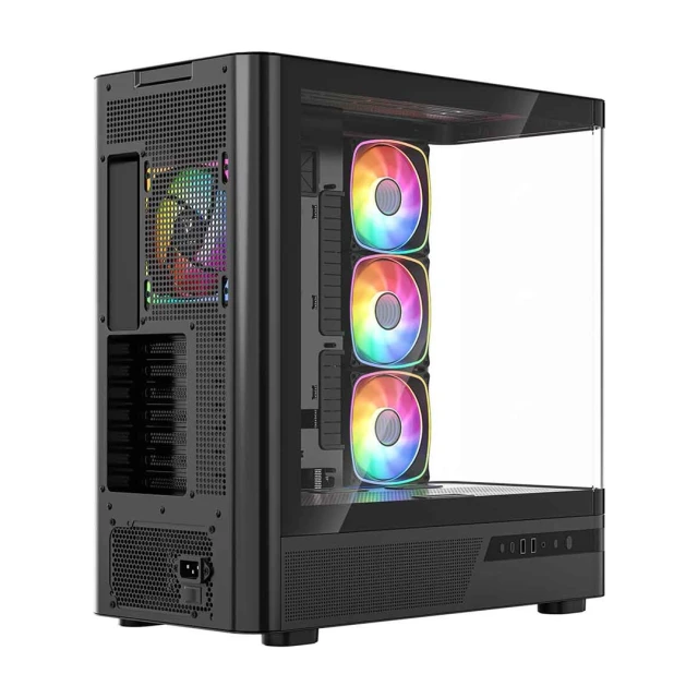 Корпус для ПК MODECOM Volcano AQ 200 ARGB Midi Black (5903560982944)