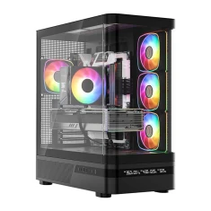 Корпус для ПК MODECOM Volcano AQ 200 ARGB Midi Black (5903560982944)