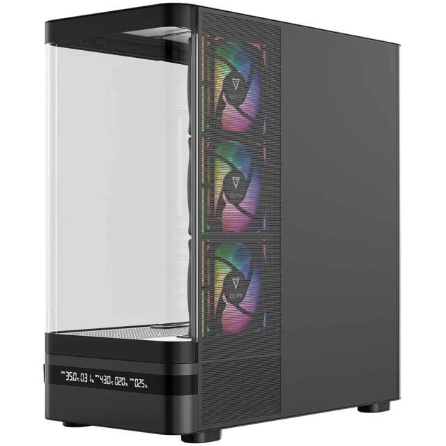 Корпус для ПК MODECOM Volcano AQ 200 ARGB Midi Black (5903560982944)