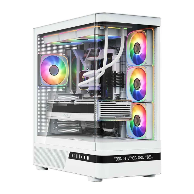 Корпус для ПК MODECOM Volcano AQ 200 ARGB Midi White (5903560982982)