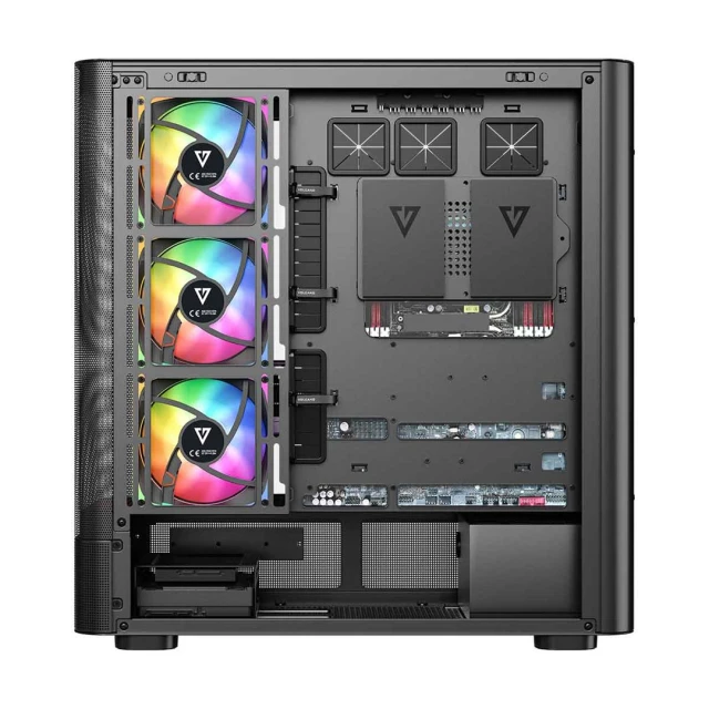 Корпус MODECOM Volcano AQ 300 ARGB MIDI Black (5903560983019)
