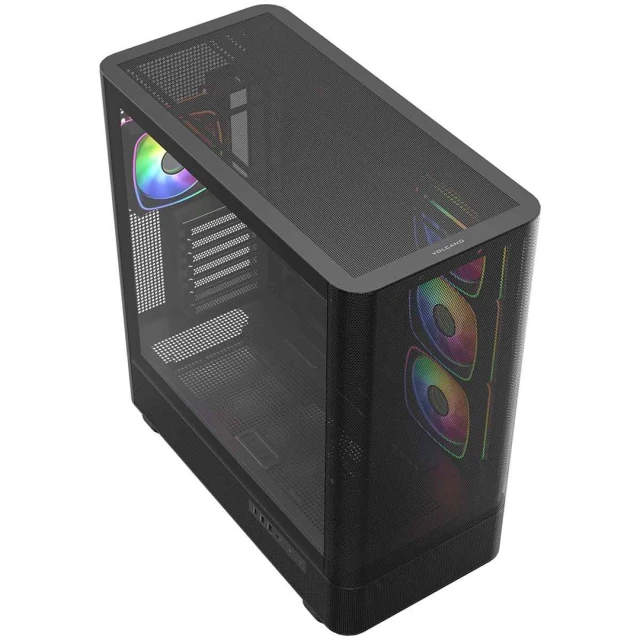 Корпус MODECOM Volcano AQ 300 ARGB MIDI Black (5903560983019)
