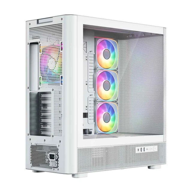 Корпус MODECOM Volcano AQ 300 ARGB MIDI White (5903560983071)