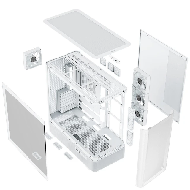 Корпус MODECOM Volcano AQ 300 ARGB MIDI White (5903560983071)