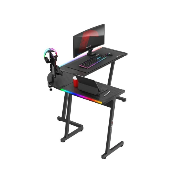 Ігровий стіл Huzaro Hero 6.0 RGB Black (5903796013436)