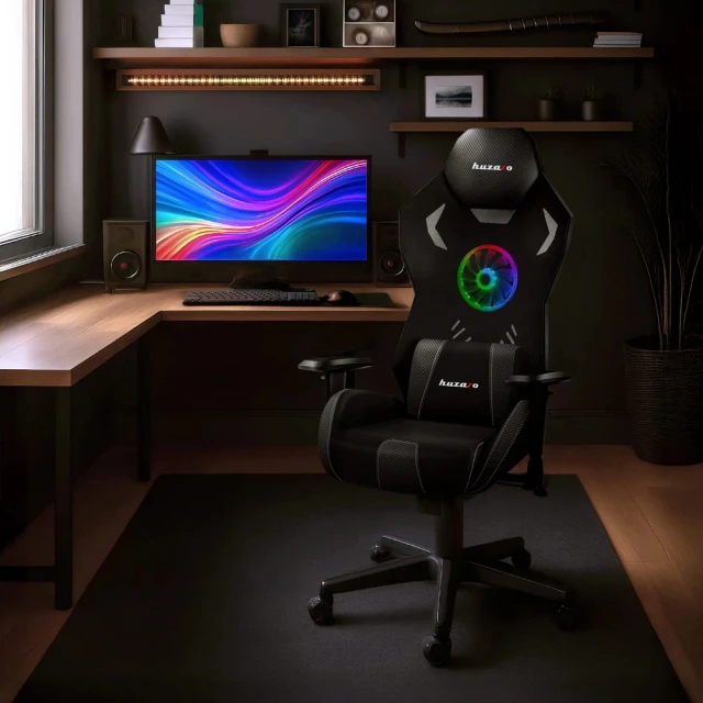 Ігрове крісло Huzaro Combat 7.6 RGB Black (5903796018103)