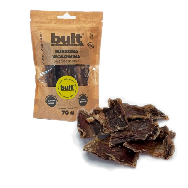 Ласощі для собак Bult Eko сушена яловичина 70 г (5903802470550)