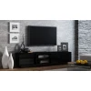 Тумба під ТВ Cama MEBLE SIGMA1 180 Black/Black глянець (5903815002120)