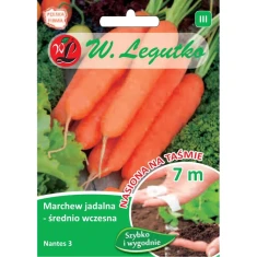 Насіння Морква W.Legutko Nantes 3 на стрічці середньорання (5903837493449)
