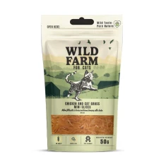 Ласощі для котів Wild Farm Філе м'ясне з куркою і травою 50 г (5903843435525)