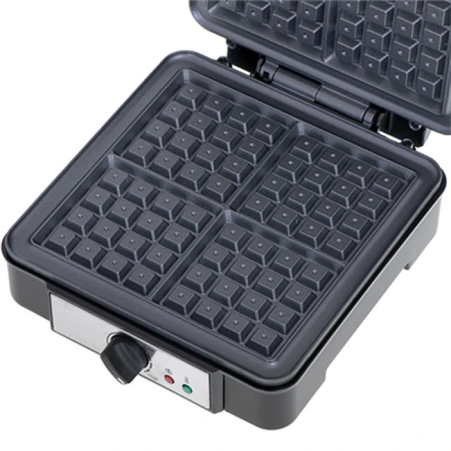 Вафельница Adler AD 3049 1200 Вт 4 вафли Belgian Black (5903887802970)