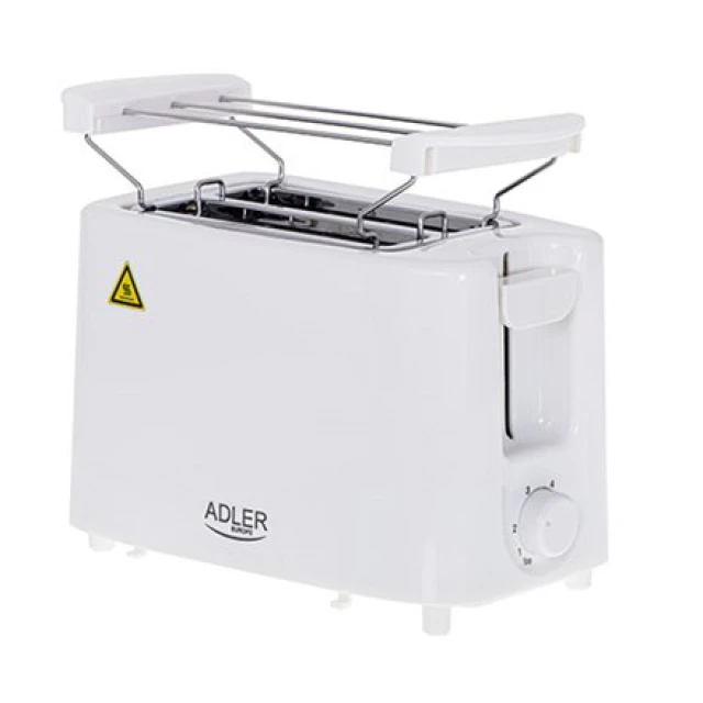 Тостер Adler AD 3223 750 Вт 2 слота White (5903887805179)