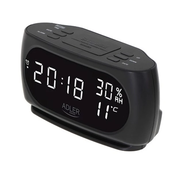 Годинник-будильник Adler AD 1186 LED (5903887805636)