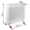 Масляный обогреватель Adler AD 7819 2500 Вт White (5903887805933)
