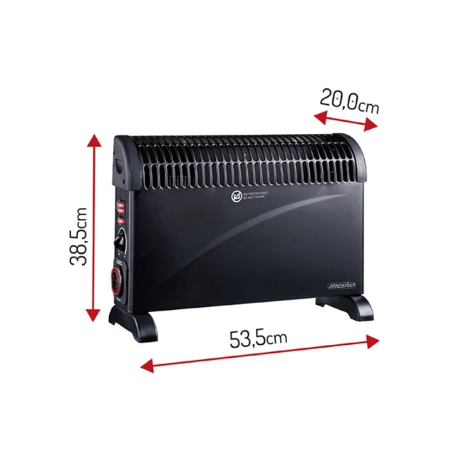 Конвектор Adler MS 7741b Black (5903887806442)