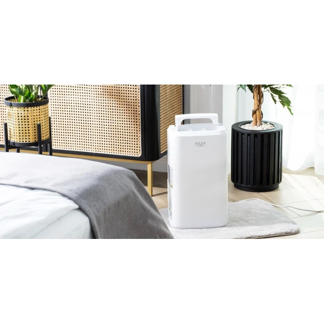 Осушувач повітря Adler AD 7861 компресорний 280 Вт 2 л 60 м² White (5903887809498)