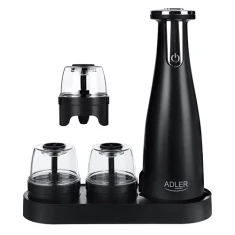 Набір електричних млинків для спецій Adler AD 4449b 150 мл 3 шт Matte Black (5903887809764)