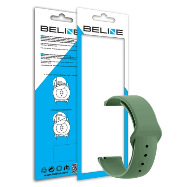 Універсальний ремінець Beline Everyday для Android 22 mm Green (5903919060019)