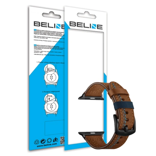 Універсальний ремінець Beline Casual для Android 22 mm Brown (5903919060309)
