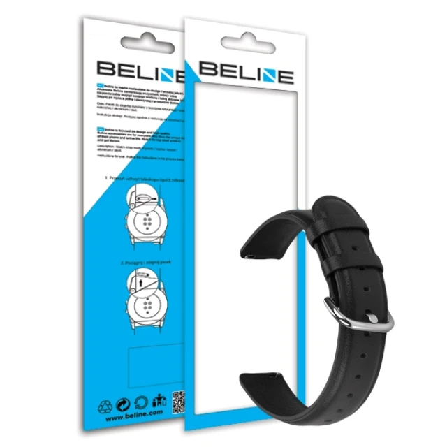 Універсальний ремінець Beline Elegance для Android 20 mm Black (5903919060415)
