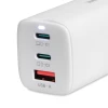 Мережевий зарядний пристрій iBOX C-65 GaN PD 65 Вт з кабелем White (5903968680602)